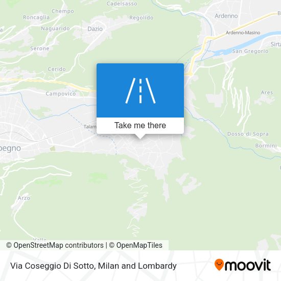 Via Coseggio Di Sotto map