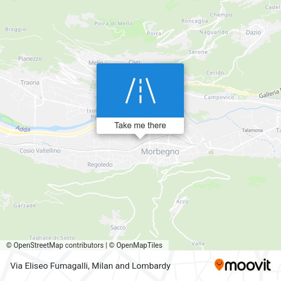 Via Eliseo Fumagalli map