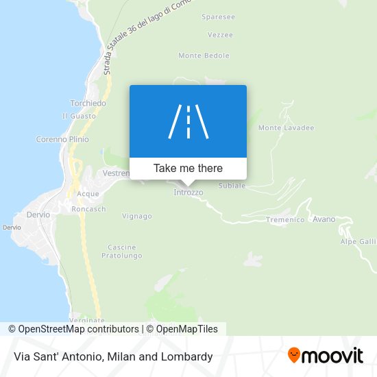 Via Sant' Antonio map
