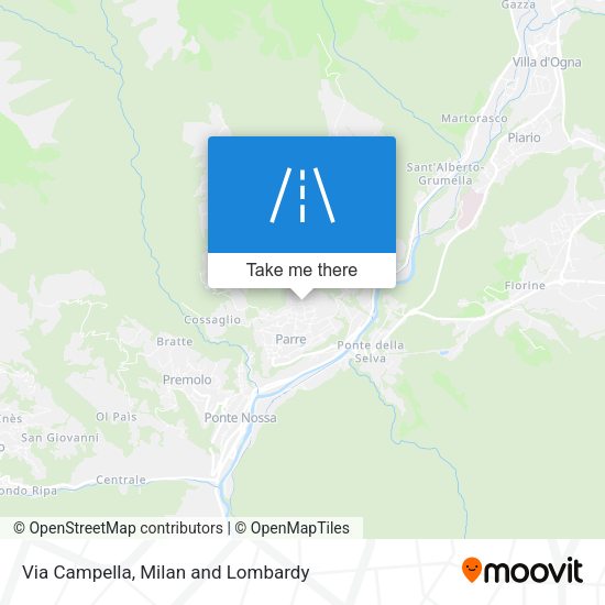 Via Campella map