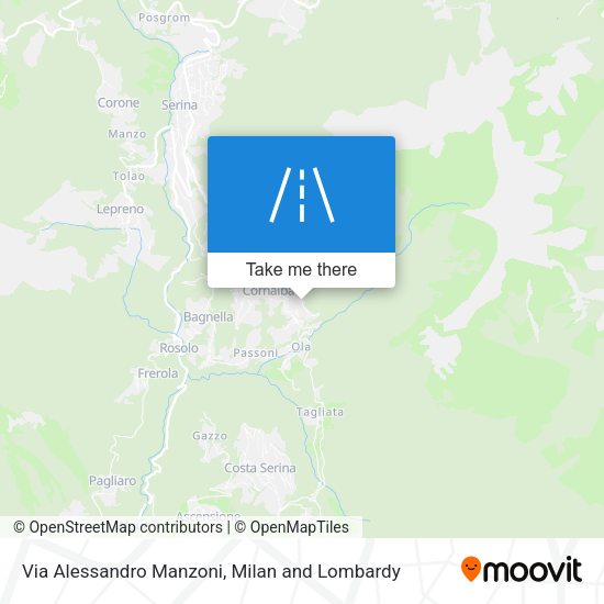 Via Alessandro Manzoni map