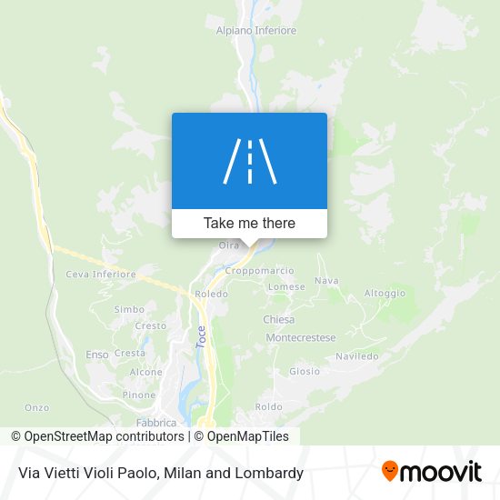 Via Vietti Violi Paolo map