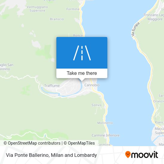 Via Ponte Ballerino map