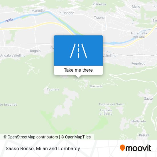 Sasso Rosso map