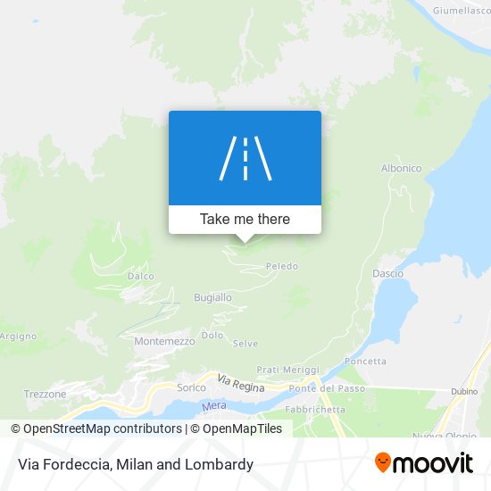 Via Fordeccia map
