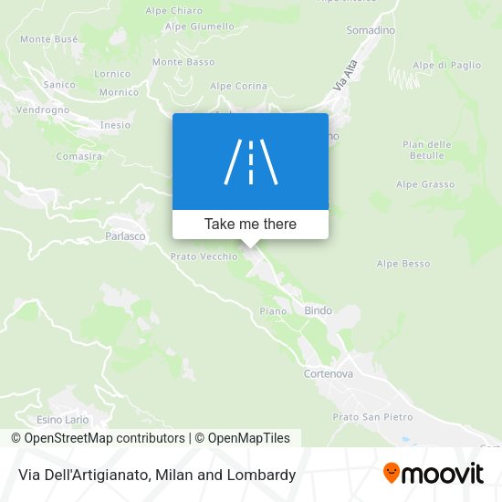 Via Dell'Artigianato map