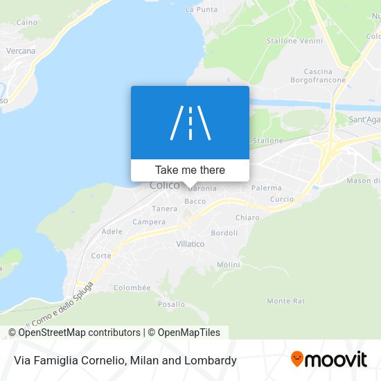 Via Famiglia Cornelio map
