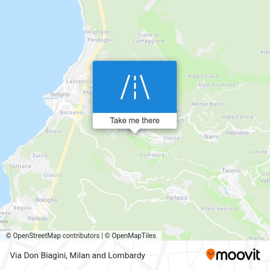 Via Don Biagini map