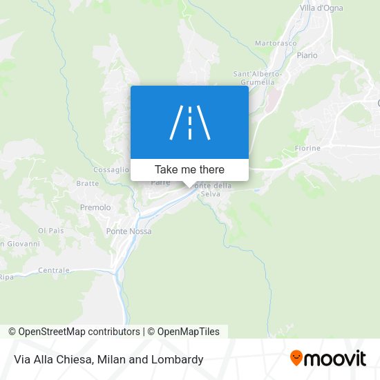 Via Alla Chiesa map