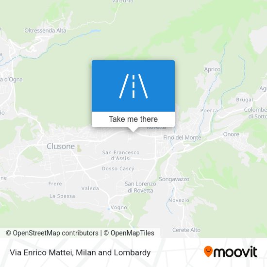 Via Enrico Mattei map