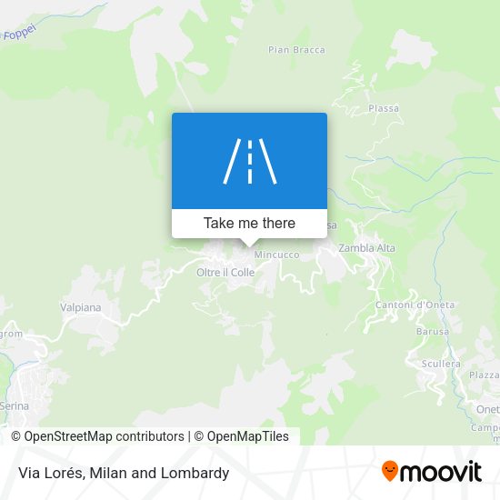 Via Lorés map