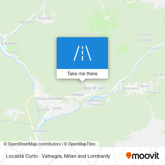 Località Curto - Valnegra map