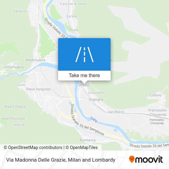 Via Madonna Delle Grazie map