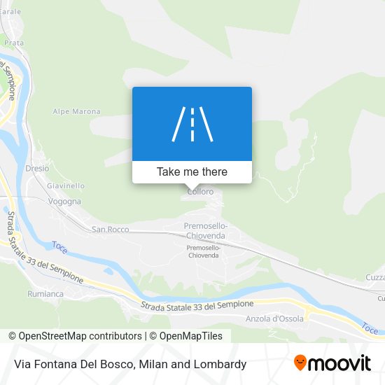 Via Fontana Del Bosco map