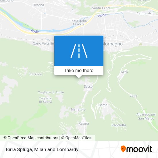 Birra Spluga map