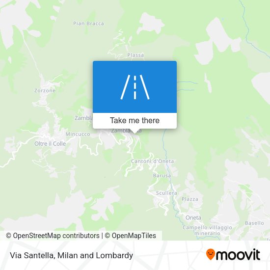 Via Santella map