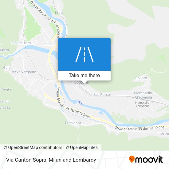 Via Canton Sopra map