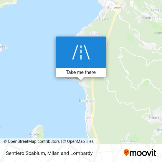 Sentiero Scabium map