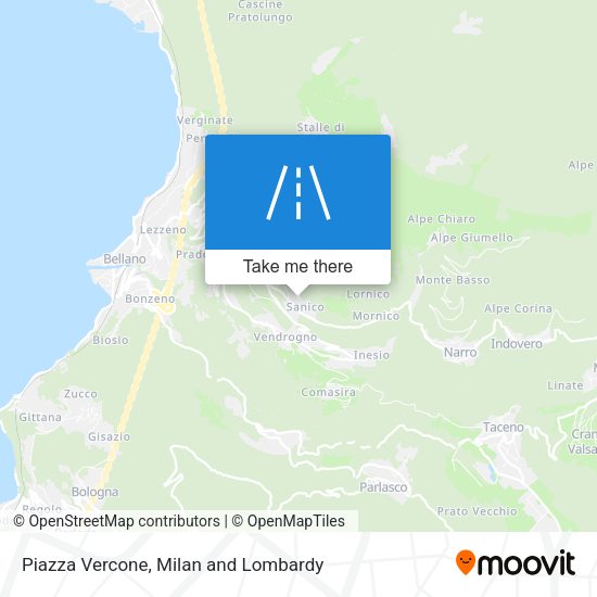 Piazza Vercone map