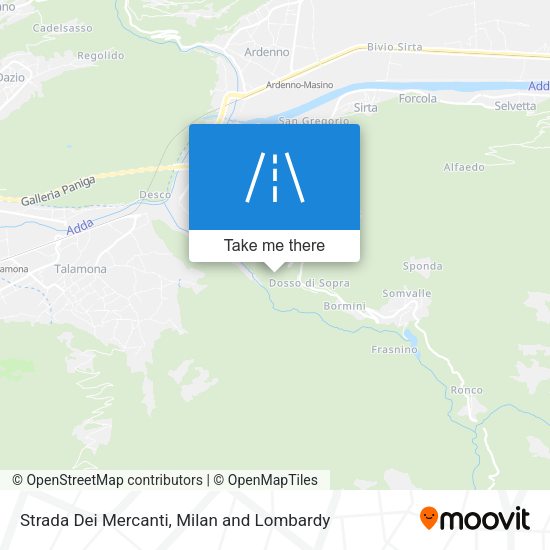 Strada Dei Mercanti map