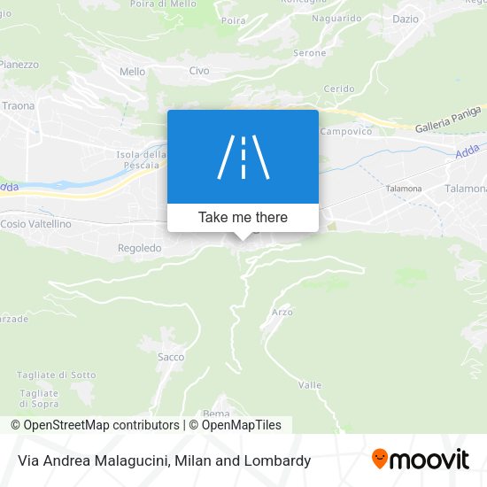 Via Andrea Malagucini map