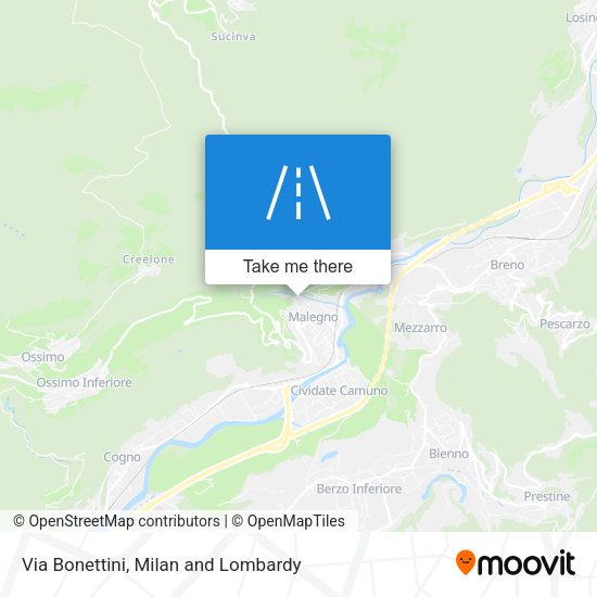 Via Bonettini map