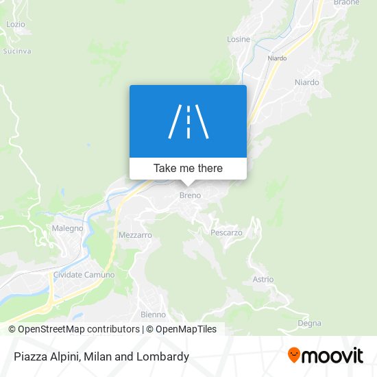 Piazza Alpini map