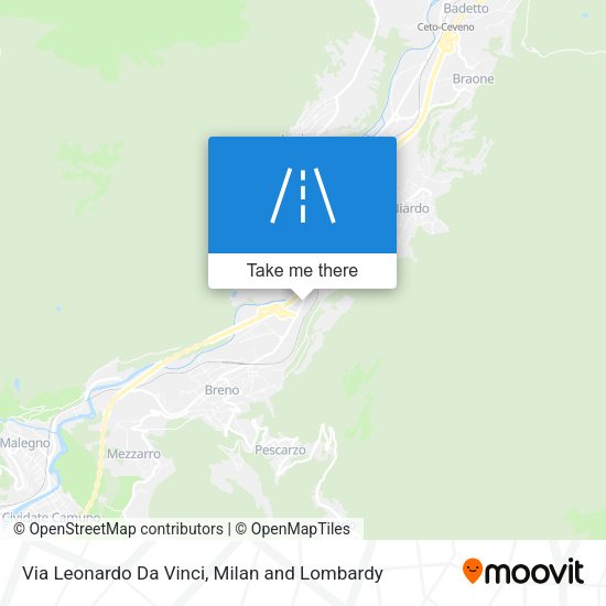 Via Leonardo Da Vinci map
