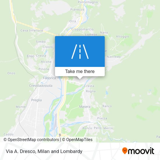Via A. Dresco map