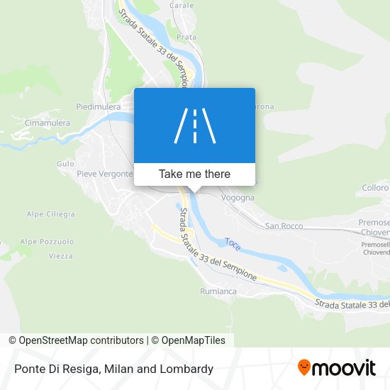 Ponte Di Resiga map