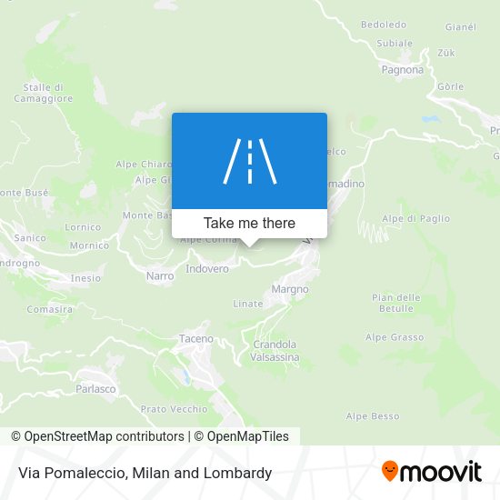 Via Pomaleccio map