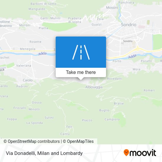 Via Donadelli map