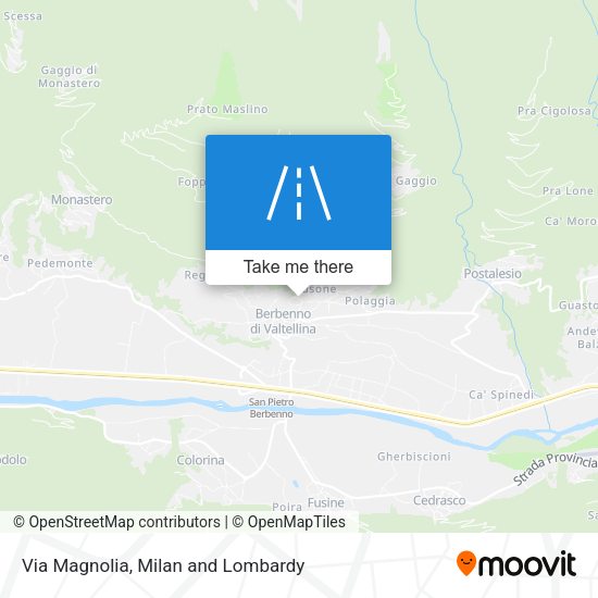Via Magnolia map