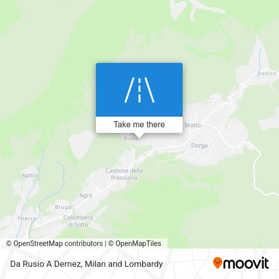 Da Rusio A Dernez map