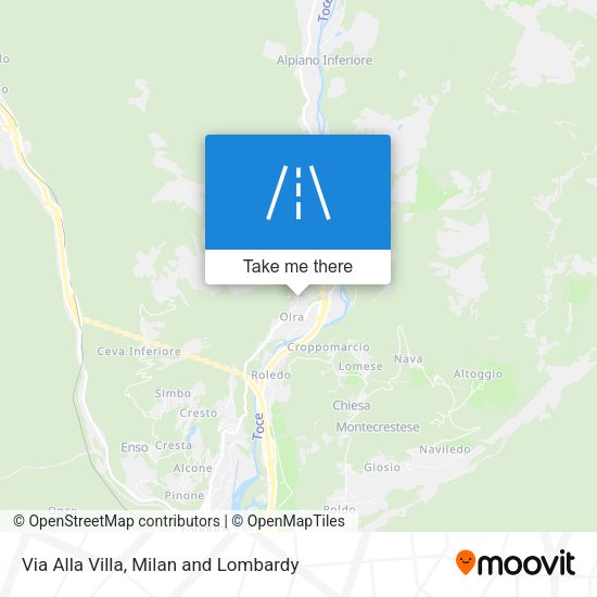 Via Alla Villa map