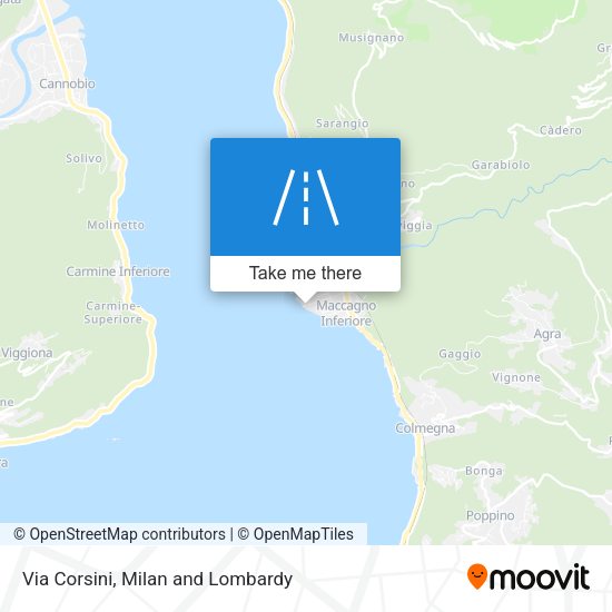 Via Corsini map
