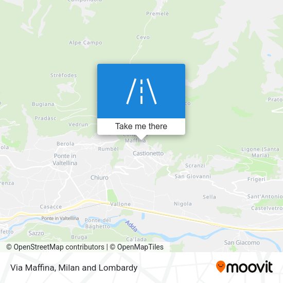 Via Maffina map