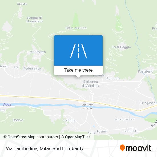 Via Tambellina map