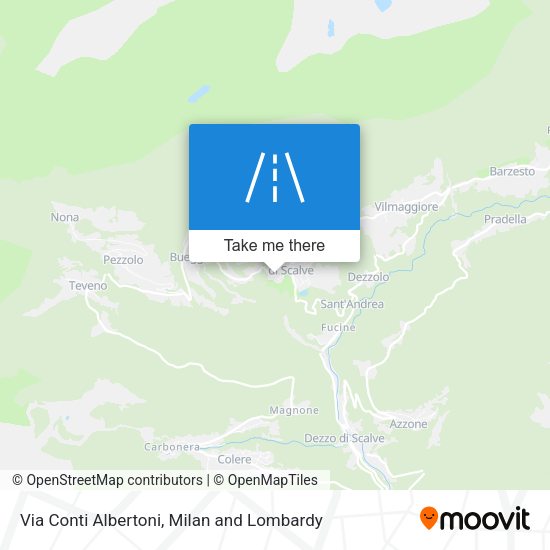 Via Conti Albertoni map