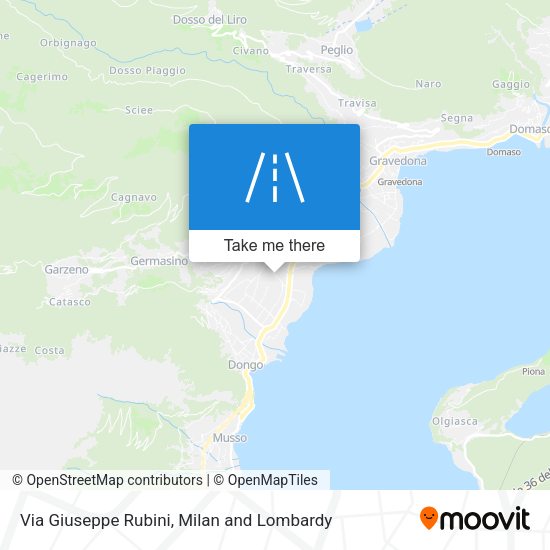 Via Giuseppe Rubini map