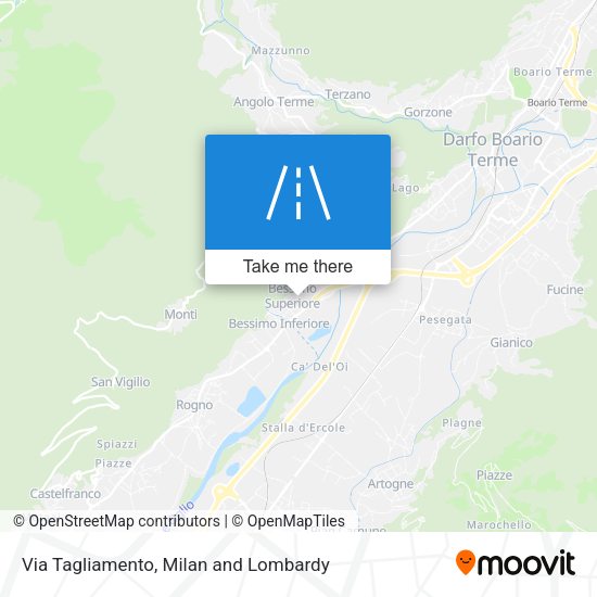 Via Tagliamento map