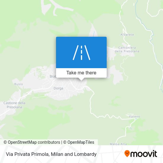 Via Privata Primola map