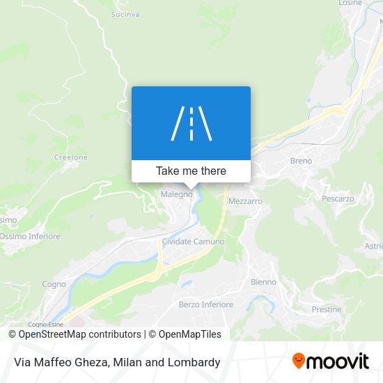 Via Maffeo Gheza map