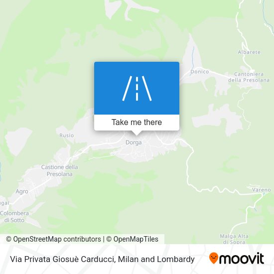 Via Privata Giosuè Carducci map