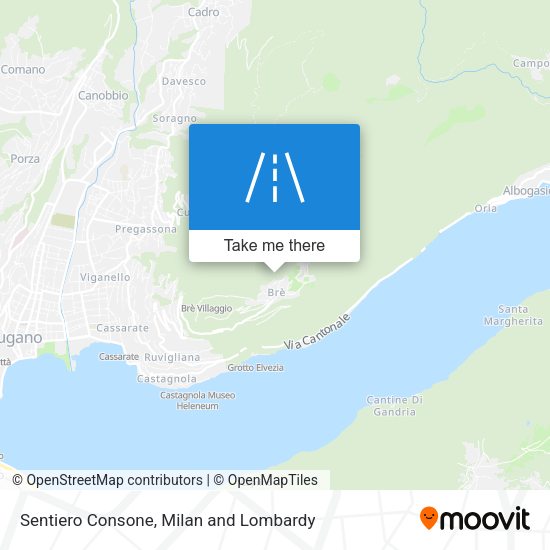 Sentiero Consone map