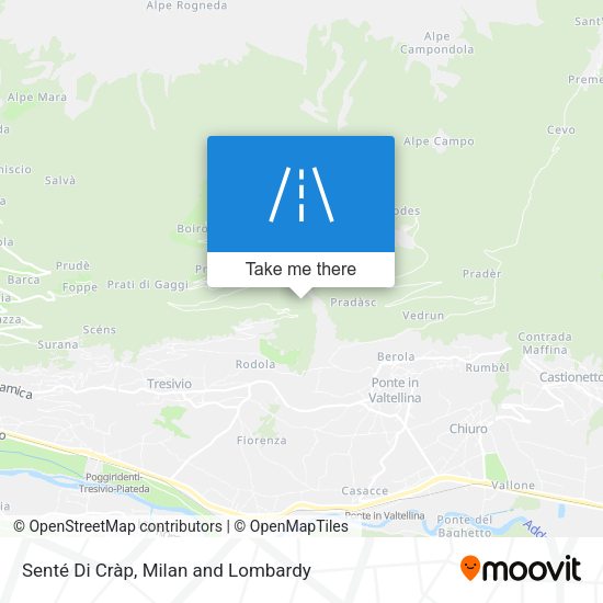 Senté Di Cràp map