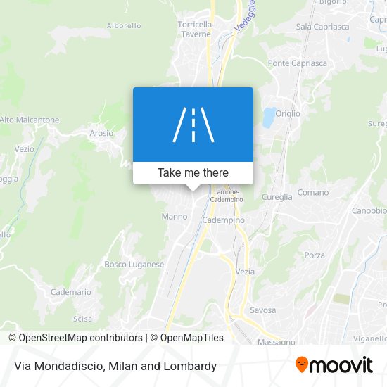 Via Mondadiscio map