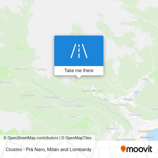 Ciosino - Prà Naro map