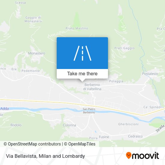 Via Bellavista map