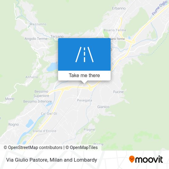 Via Giulio Pastore map